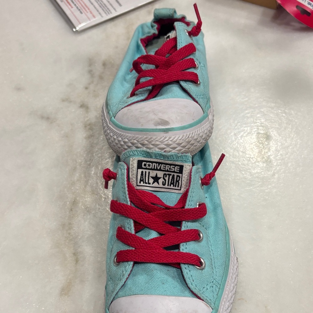Converse Kids Sneakers - Turquoise and Red